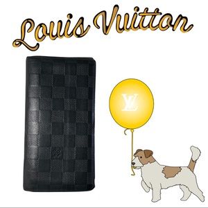 Men’s Louis Vuitton Damier Infini Black Onyx Brazza Wallet Billfold